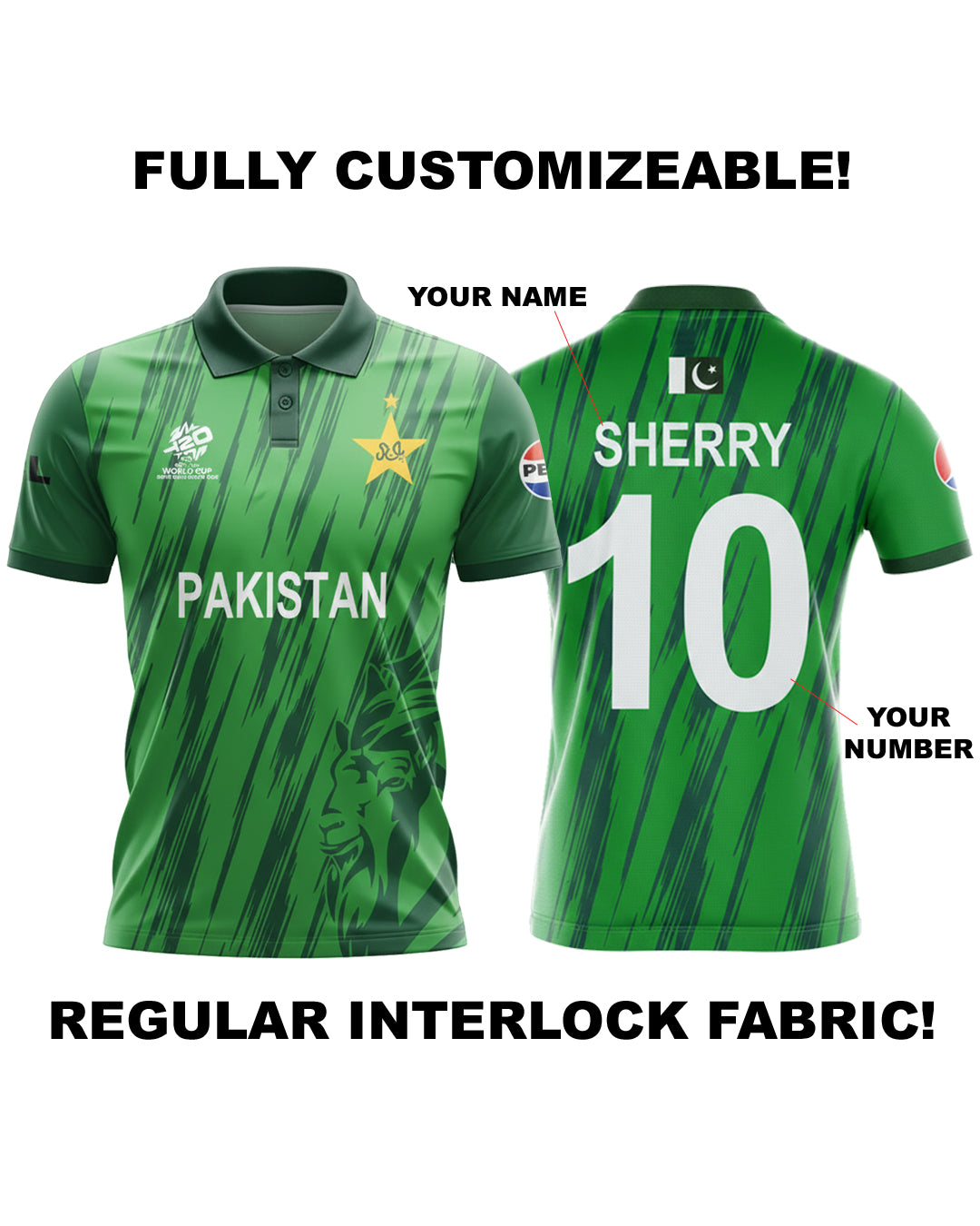PAK CUSTOMIZED JERSEY - INTERLOCK FABRIC (50% ADVANCE PAYMENT REQUIRED) FREE DELIVERY