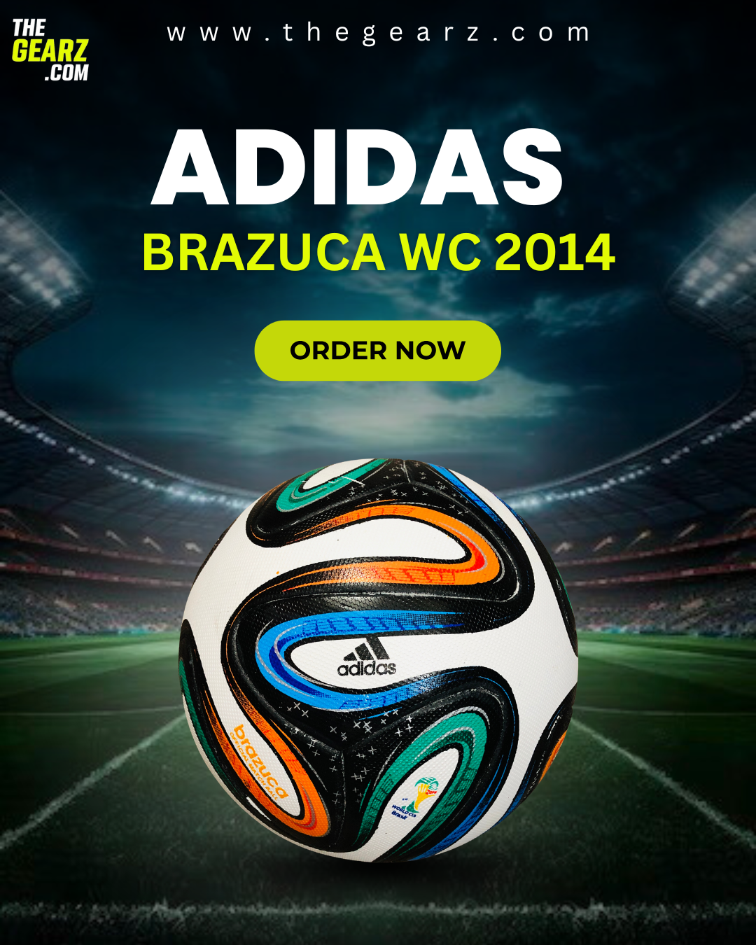 Brazuca 2014 Soccer Football – The Gearz