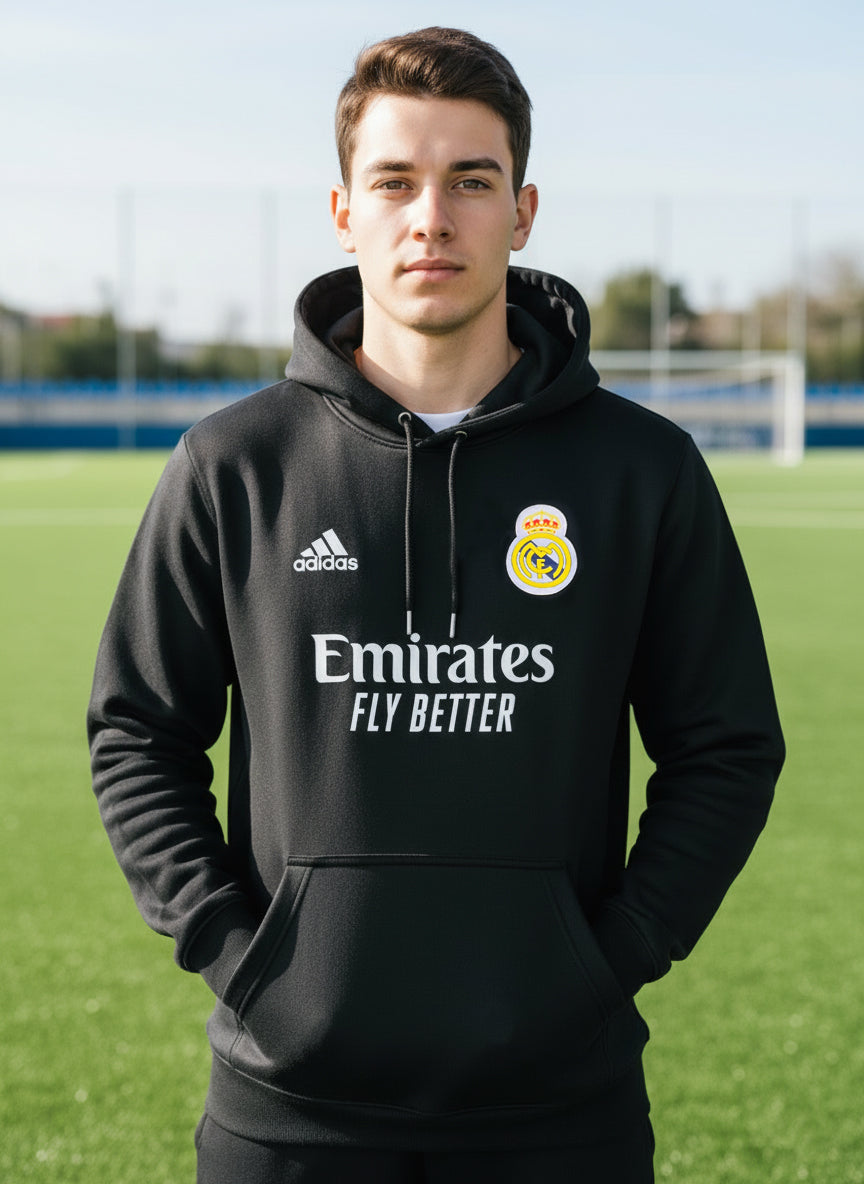 Real Madrid Black Hoodie for Boys & Girls