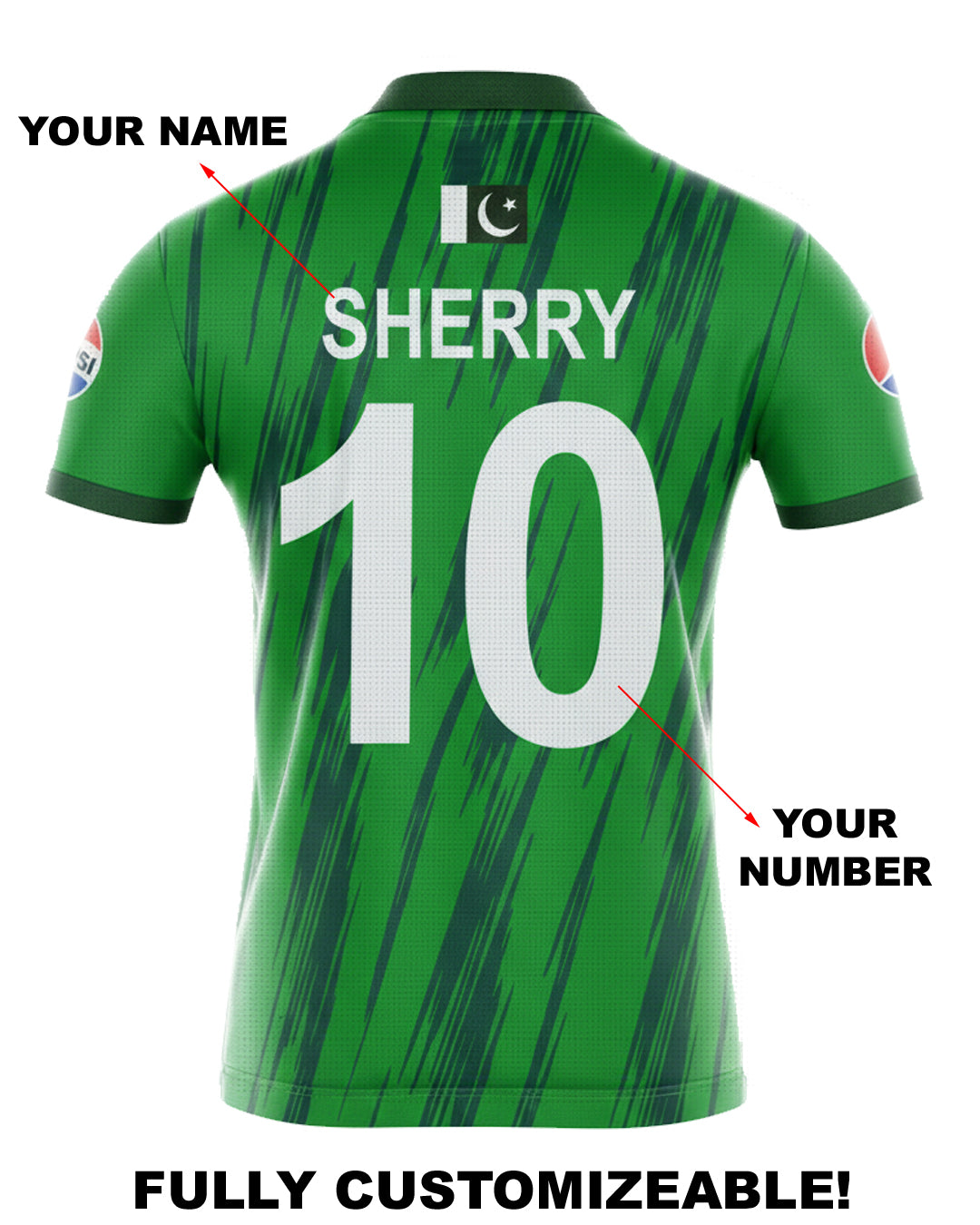 PAK CUSTOMIZED JERSEY - PREMIUM QUALITY (50% ADVANCE PAYMENT REQUIRED) FREE DELIVERY