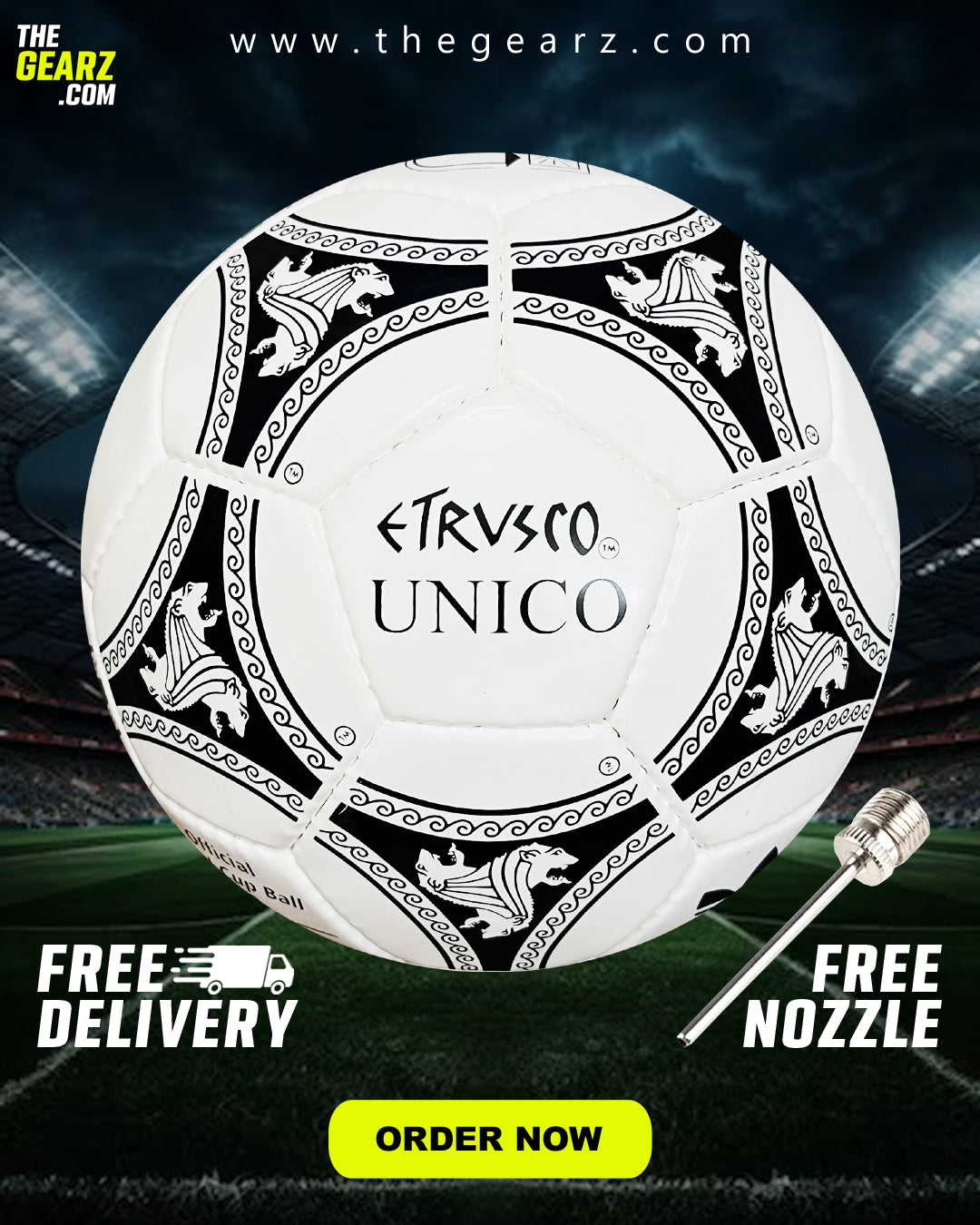 1990 Etrusco Unico Handstitched Soccer Football