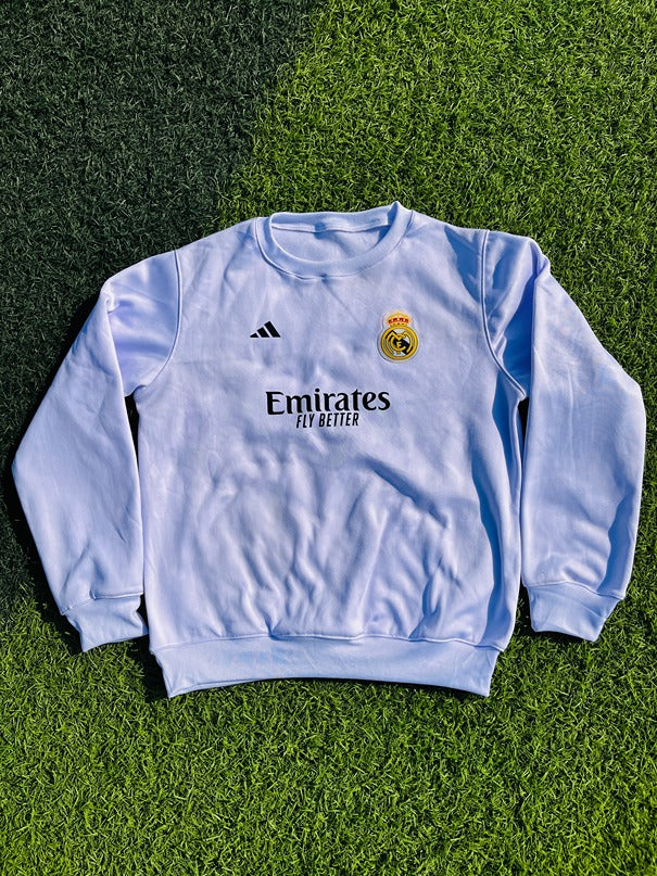 Real Madrid White Sweatshirt for Boys & Girls