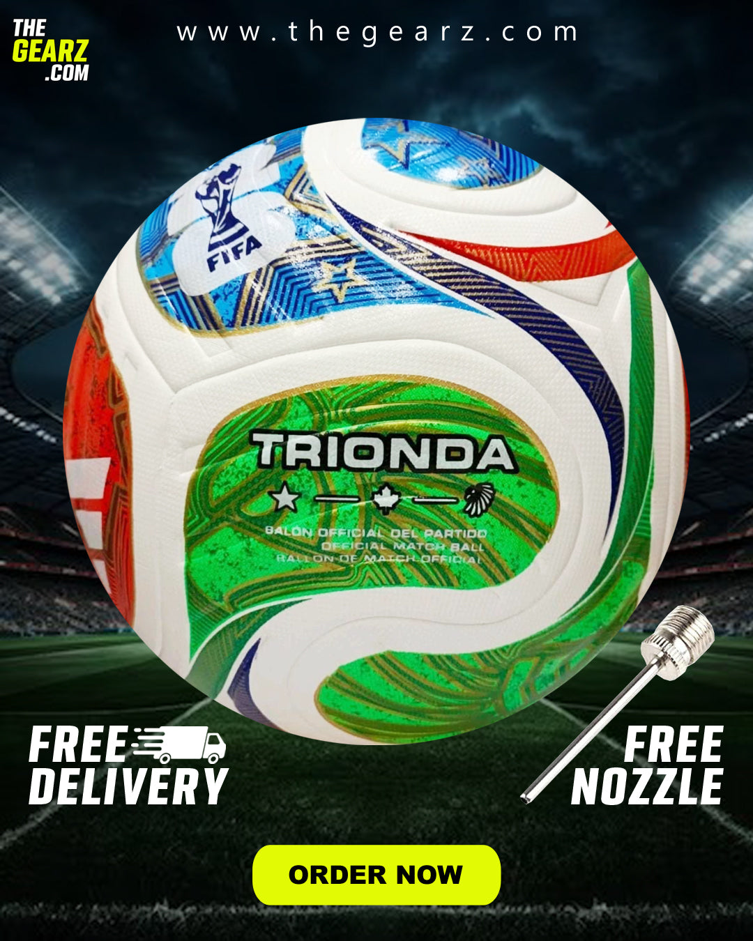 Recent World Cup 2026 Soccer football (4 Panels - Embossed)