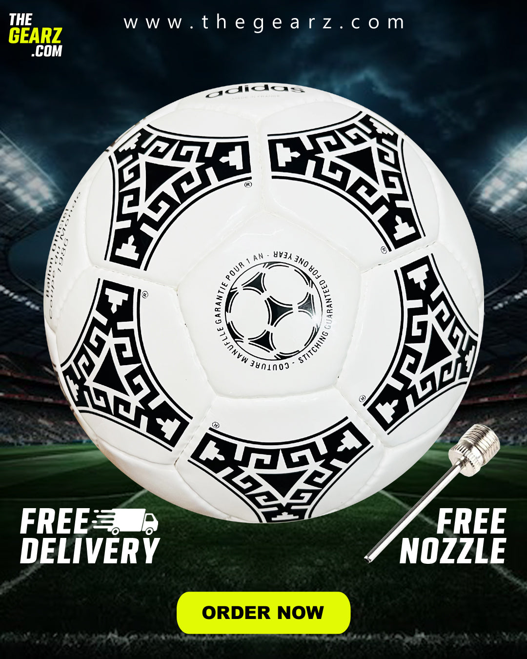 1986 Azteca Handstitched Soccer Football