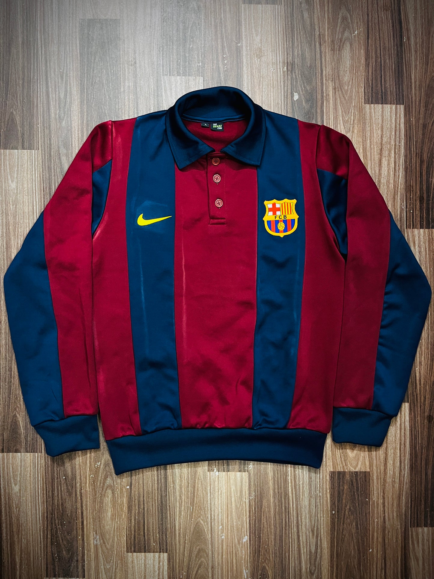 Barcelona Panels Sweatshirt with Collar for Boys & Girls