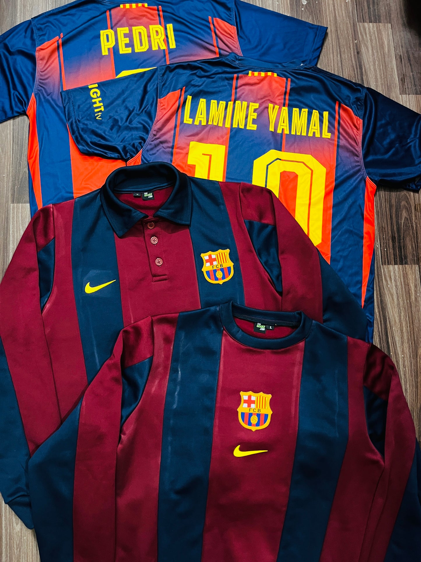 Barcelona Panels Sweatshirt with Collar for Boys & Girls