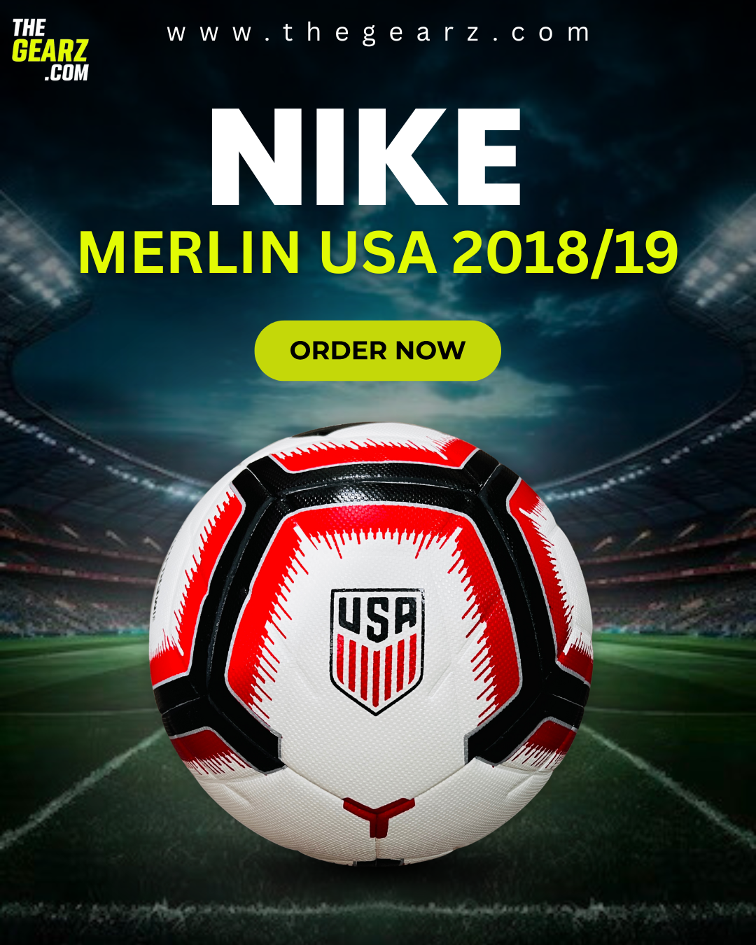 Nike USA Merlin 2018-19 Match Soccer Ball
