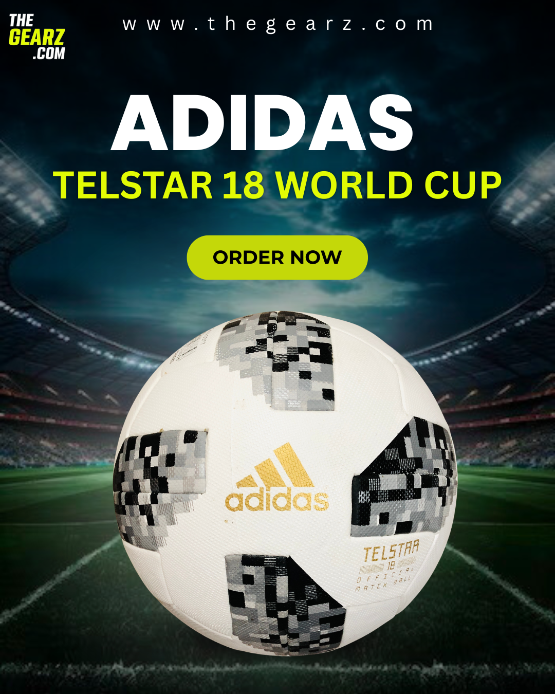 Adidas Black Telstar Football 2018 Russia World Cup Match Ball Limited Edition