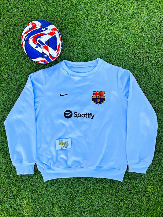 Barcelona White Sweatshirt for Boys & Girls