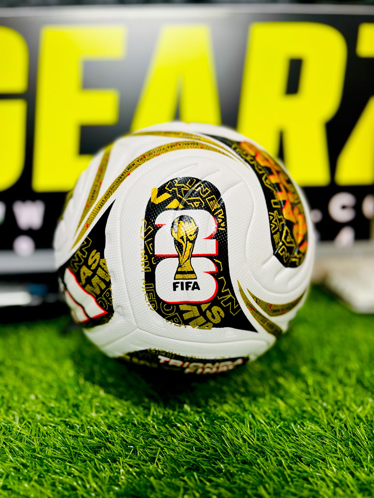 Recent World Cup 2026 Final Pro Soccer football (Golden)